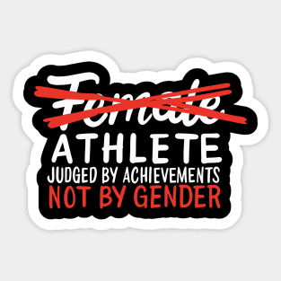 Female Athlete Sportswoman Empowerment Sticker